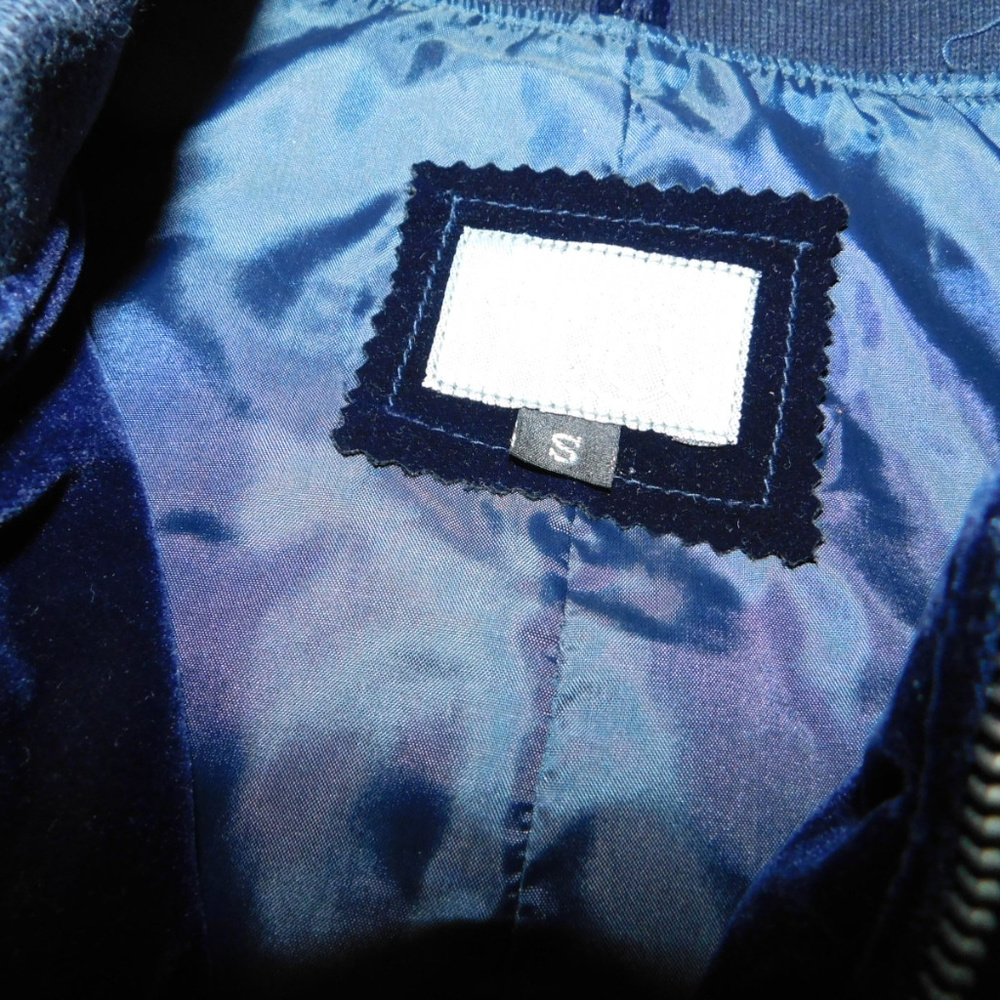 James & Co Molly Navy Blue Velvet Jacket - Picture 3 of 6